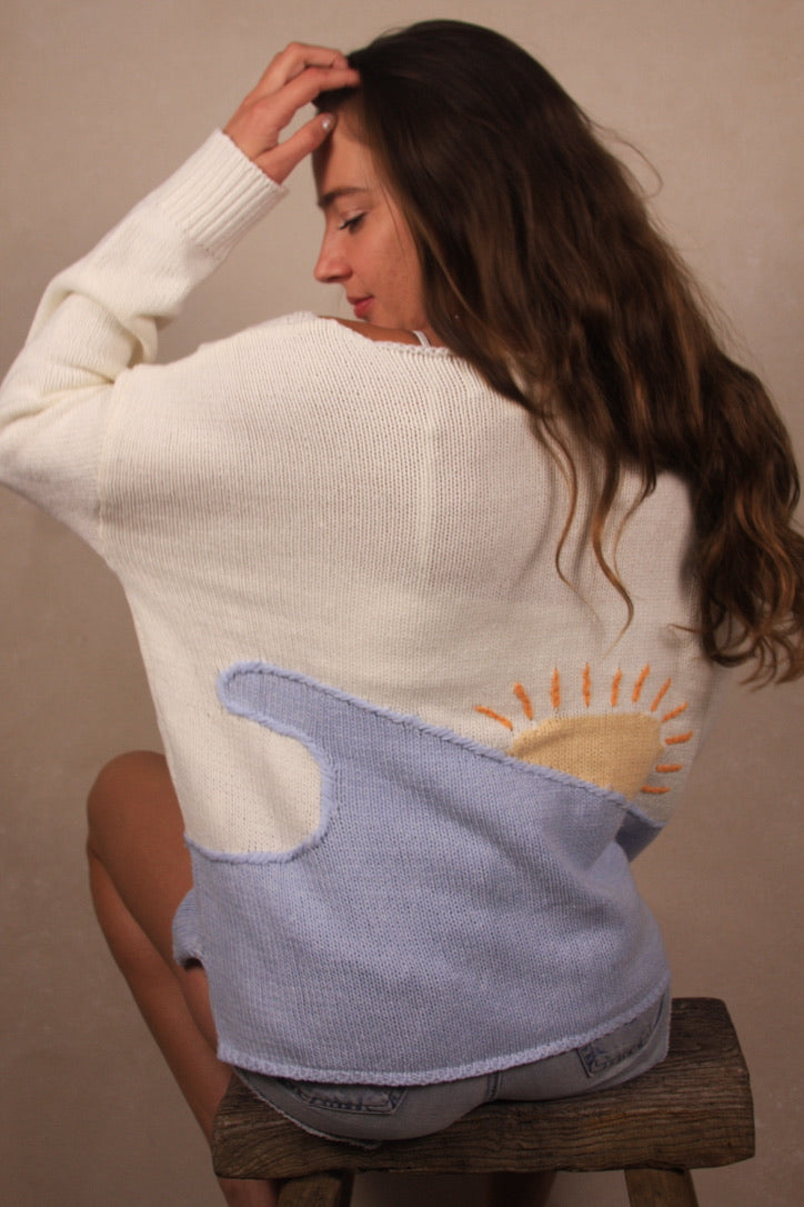 Beach Sunrise Knit Sweater