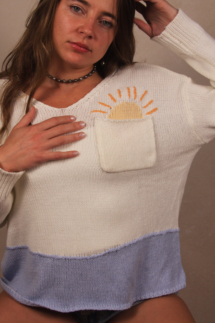 Beach Sunrise Knit Sweater