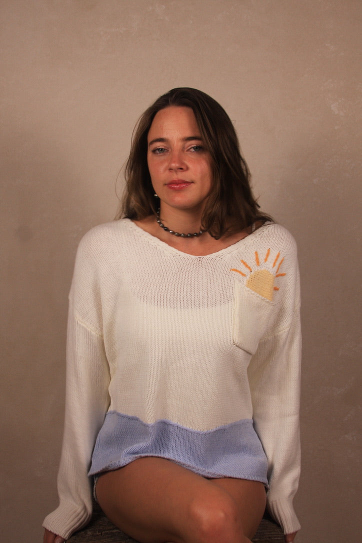 Beach Sunrise Knit Sweater