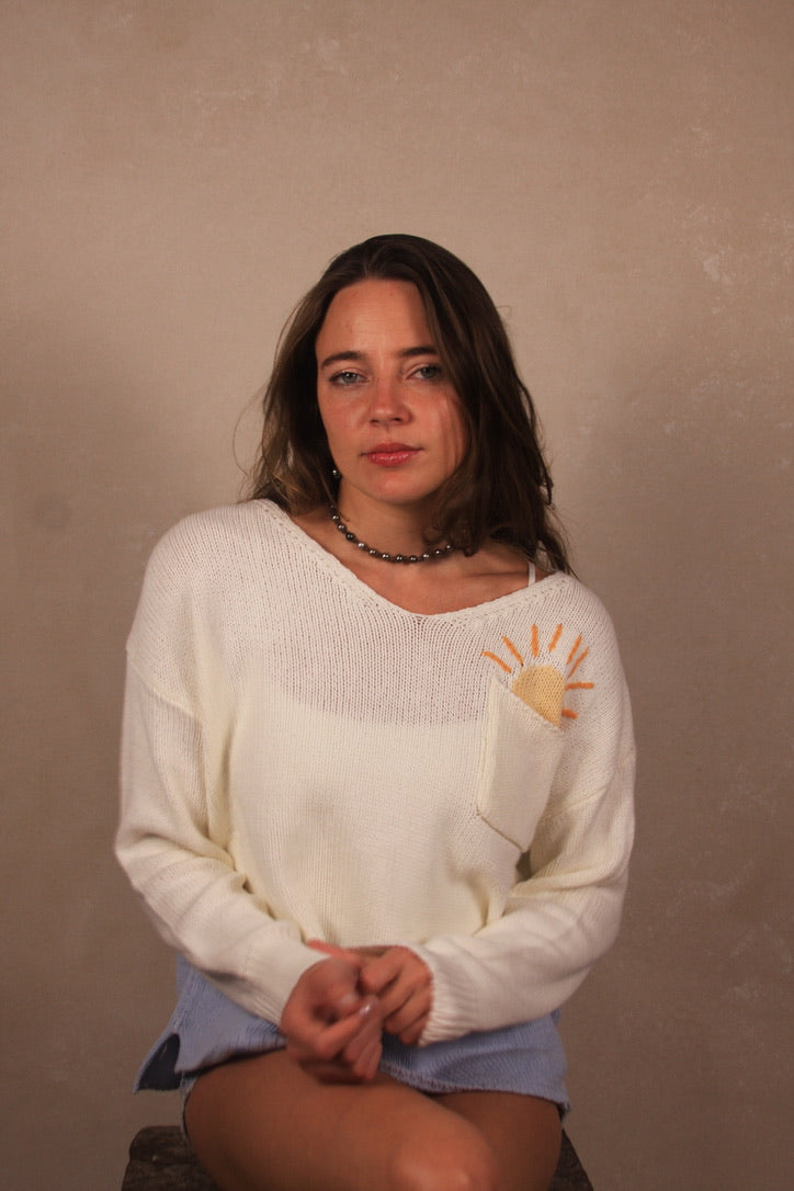 Beach Sunrise Knit Sweater