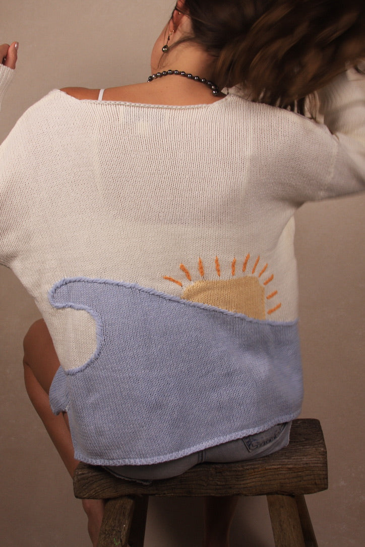 Beach Sunrise Knit Sweater