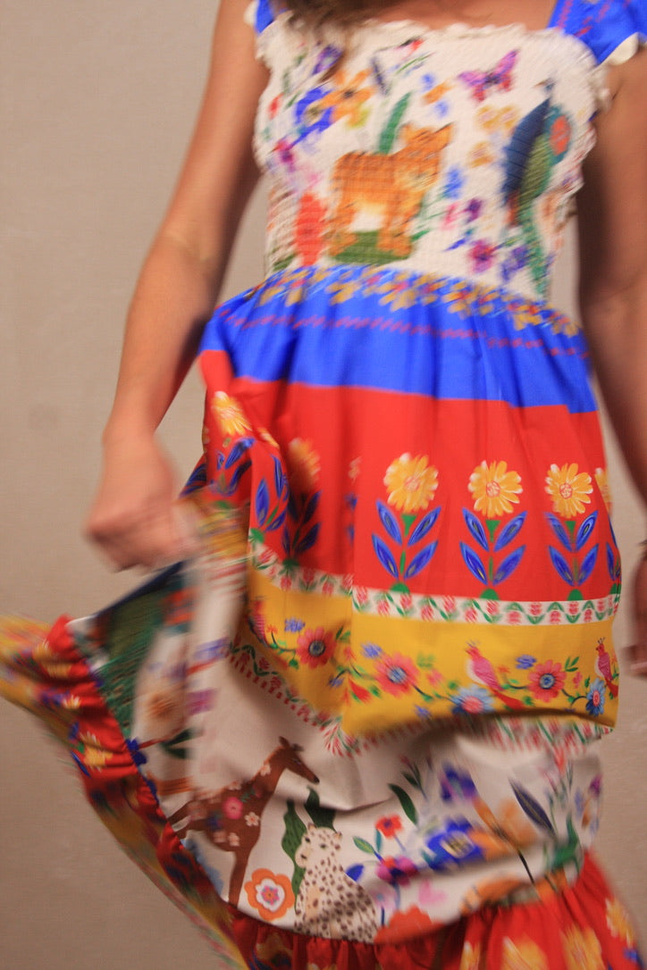 Vivid Garden Maxi Dress