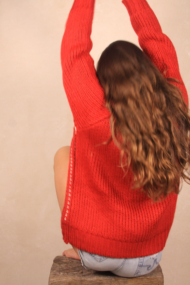 Lobster Chunky Sweater
