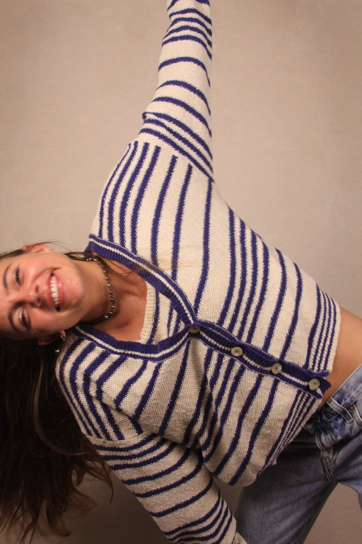 Alder Striped Cardigan