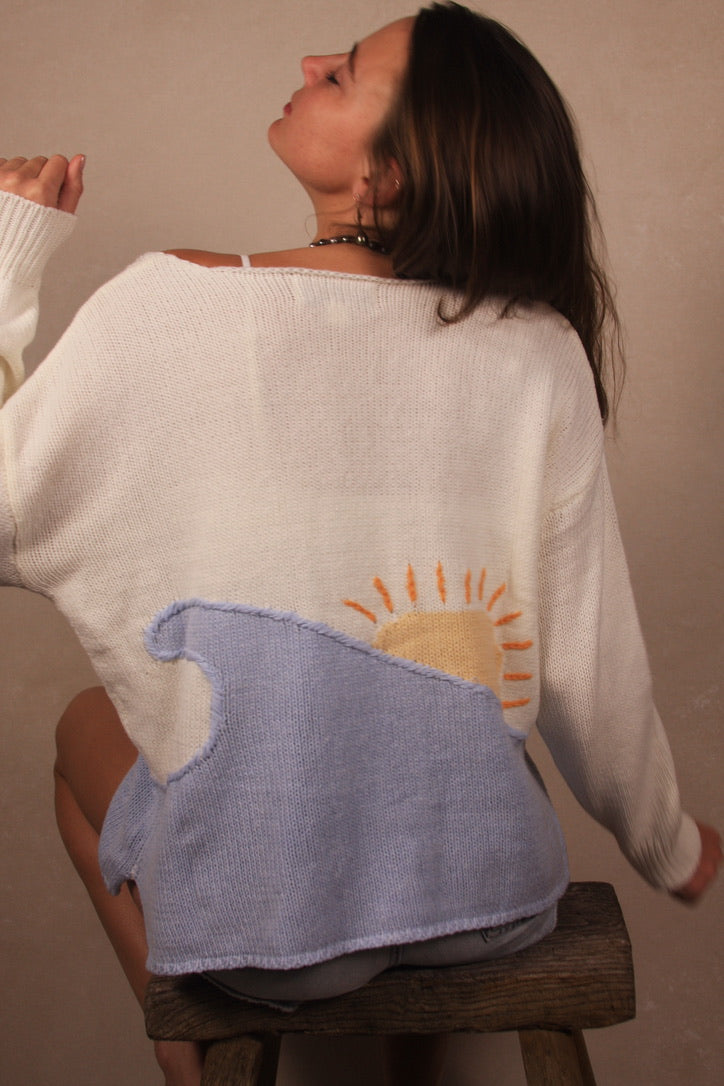 Beach Sunrise Knit Sweater