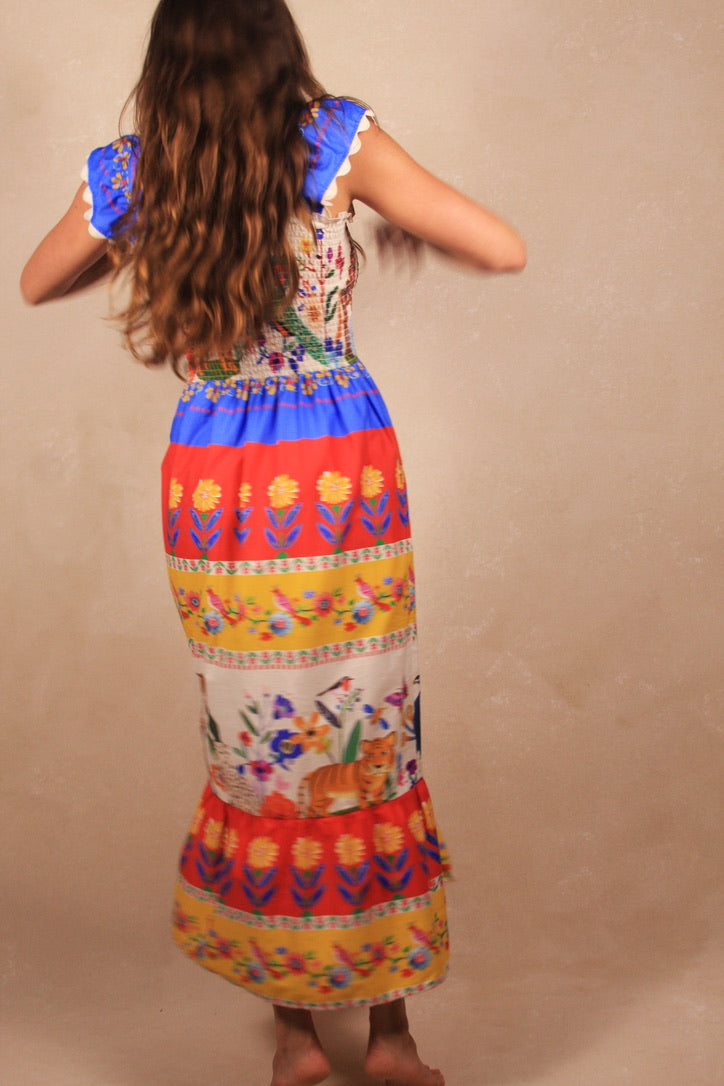 Vivid Garden Maxi Dress