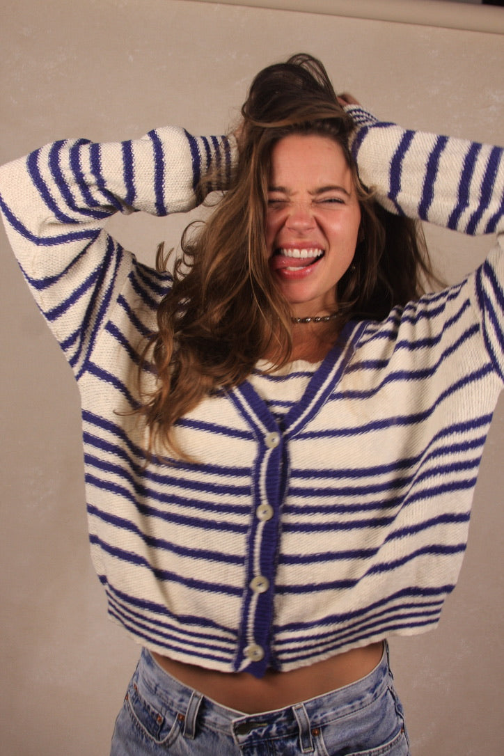 Alder Striped Cardigan