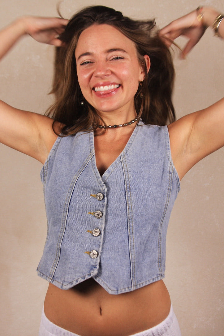 Tate Denim Vest