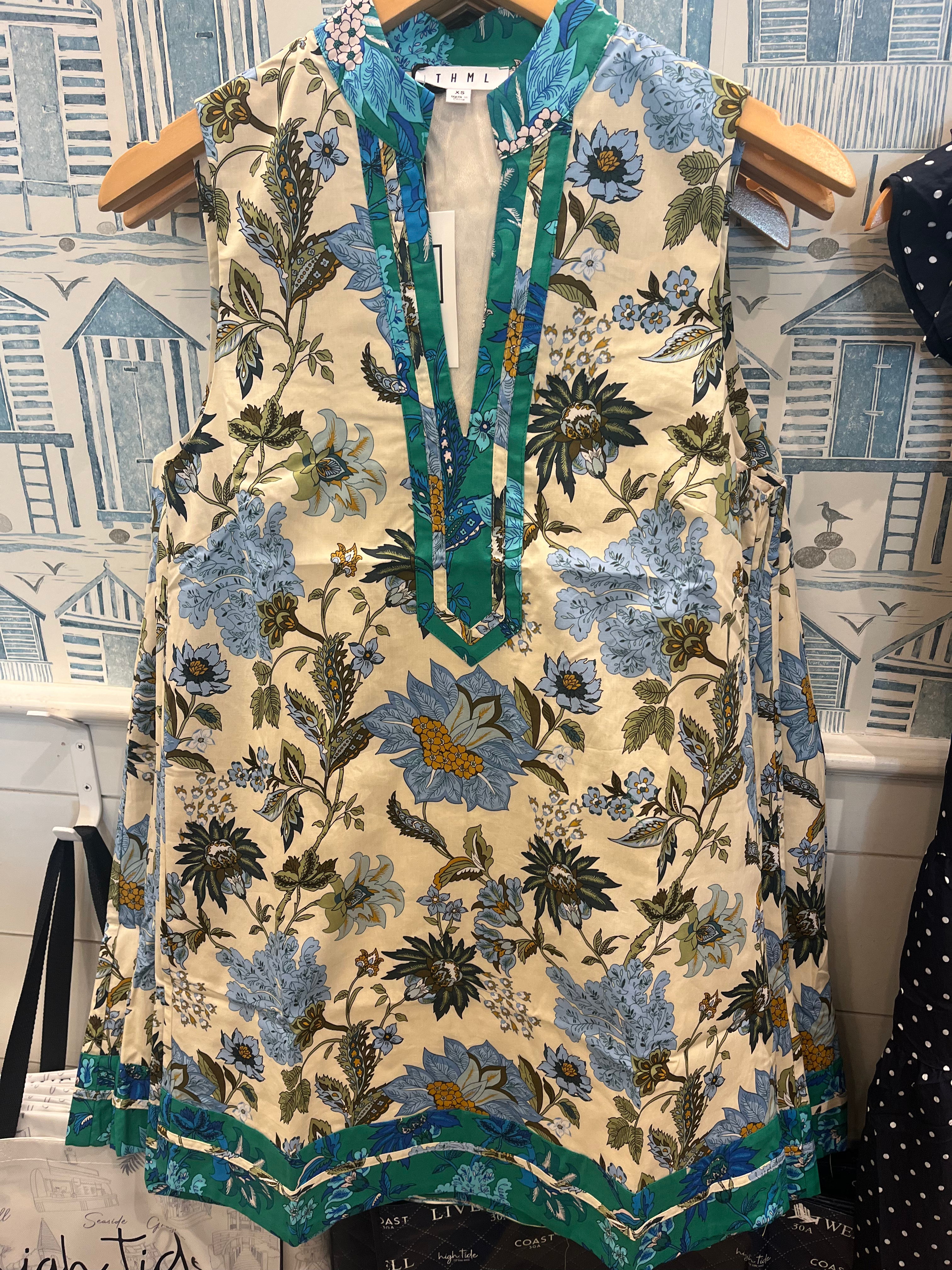 Sleeveless Floral Print Dress