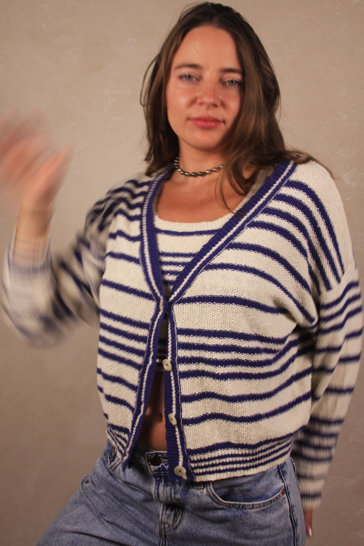 Alder Striped Cardigan