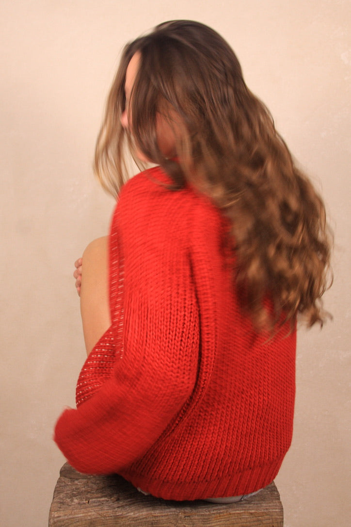 Lobster Chunky Sweater