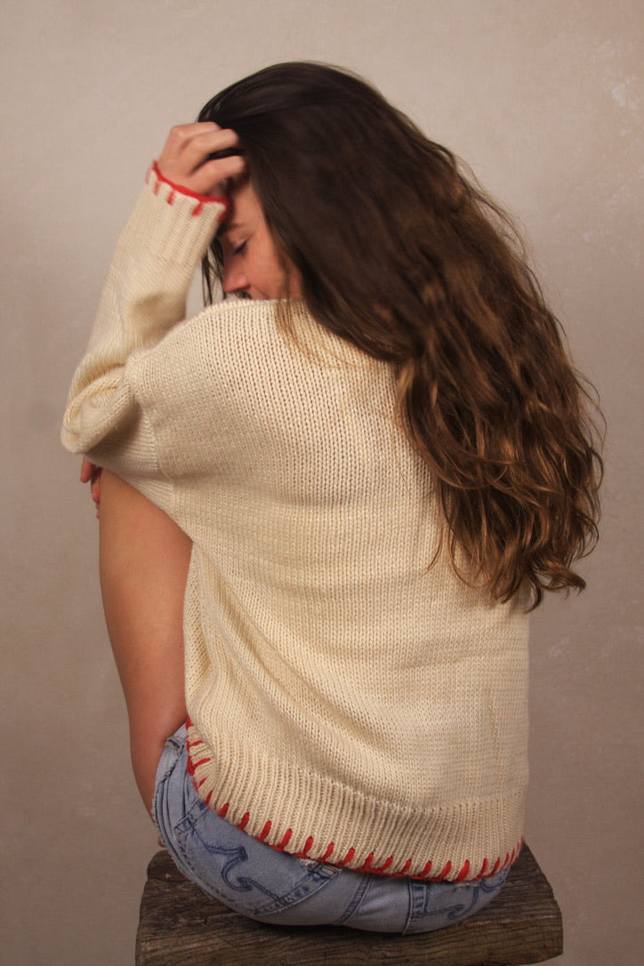 Whipstitch Lobster Sweater