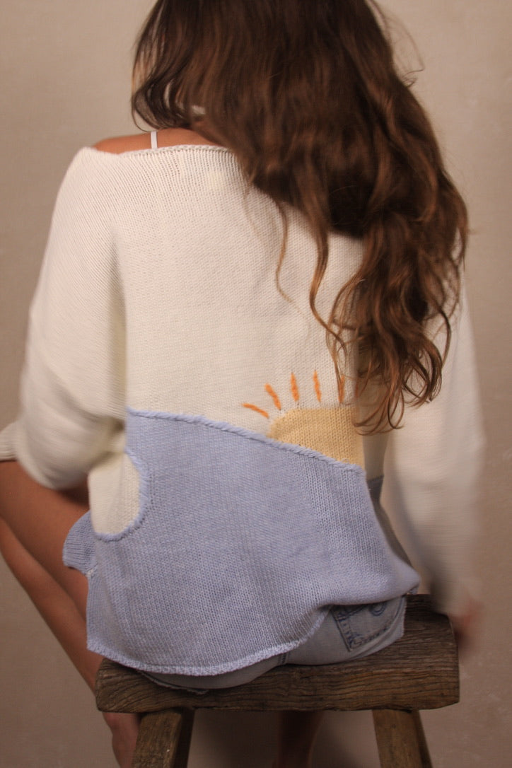 Beach Sunrise Knit Sweater