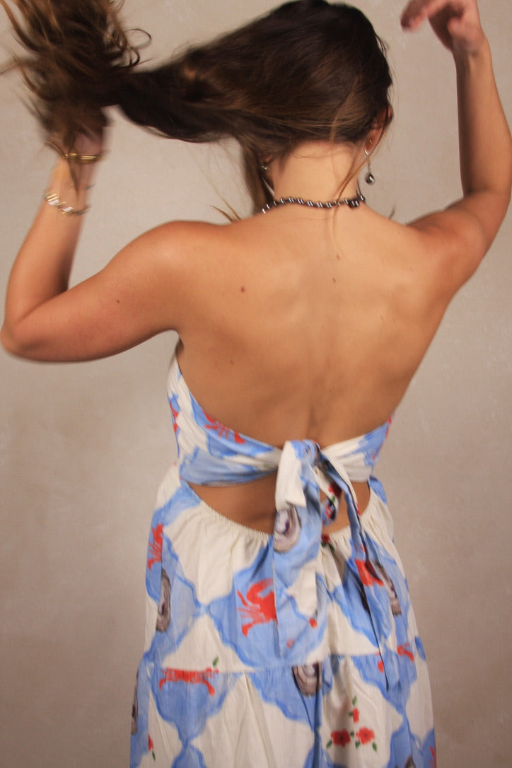 Coastal Charm Strapless Dress