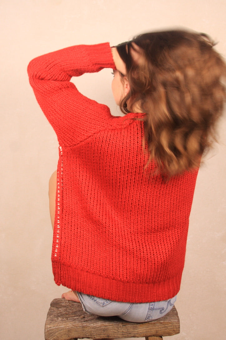 Lobster Chunky Sweater