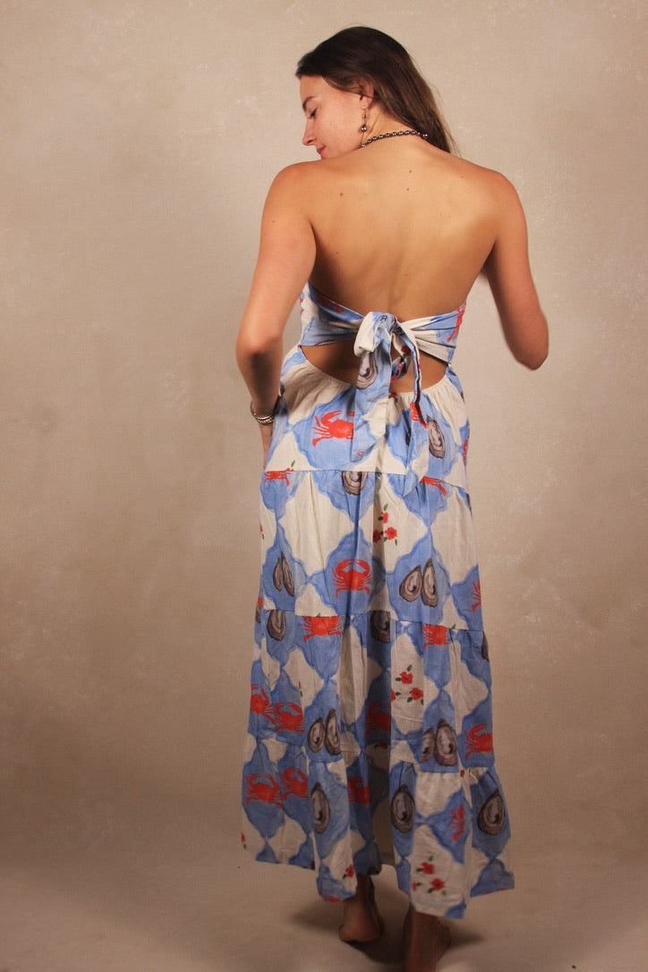 Coastal Charm Strapless Dress