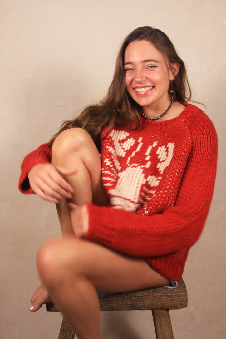 Lobster Chunky Sweater