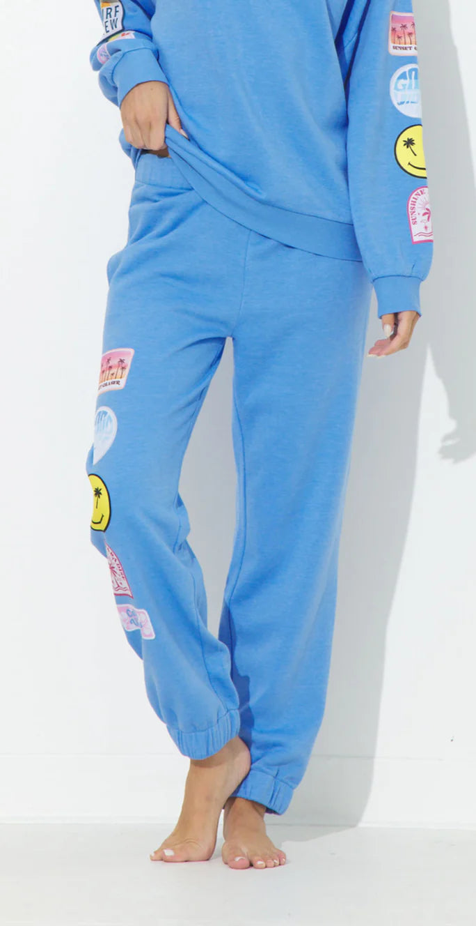 Surf Wash Joggers with Patches