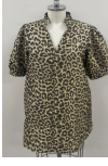 Puff Sleeve Leopard Print Dress