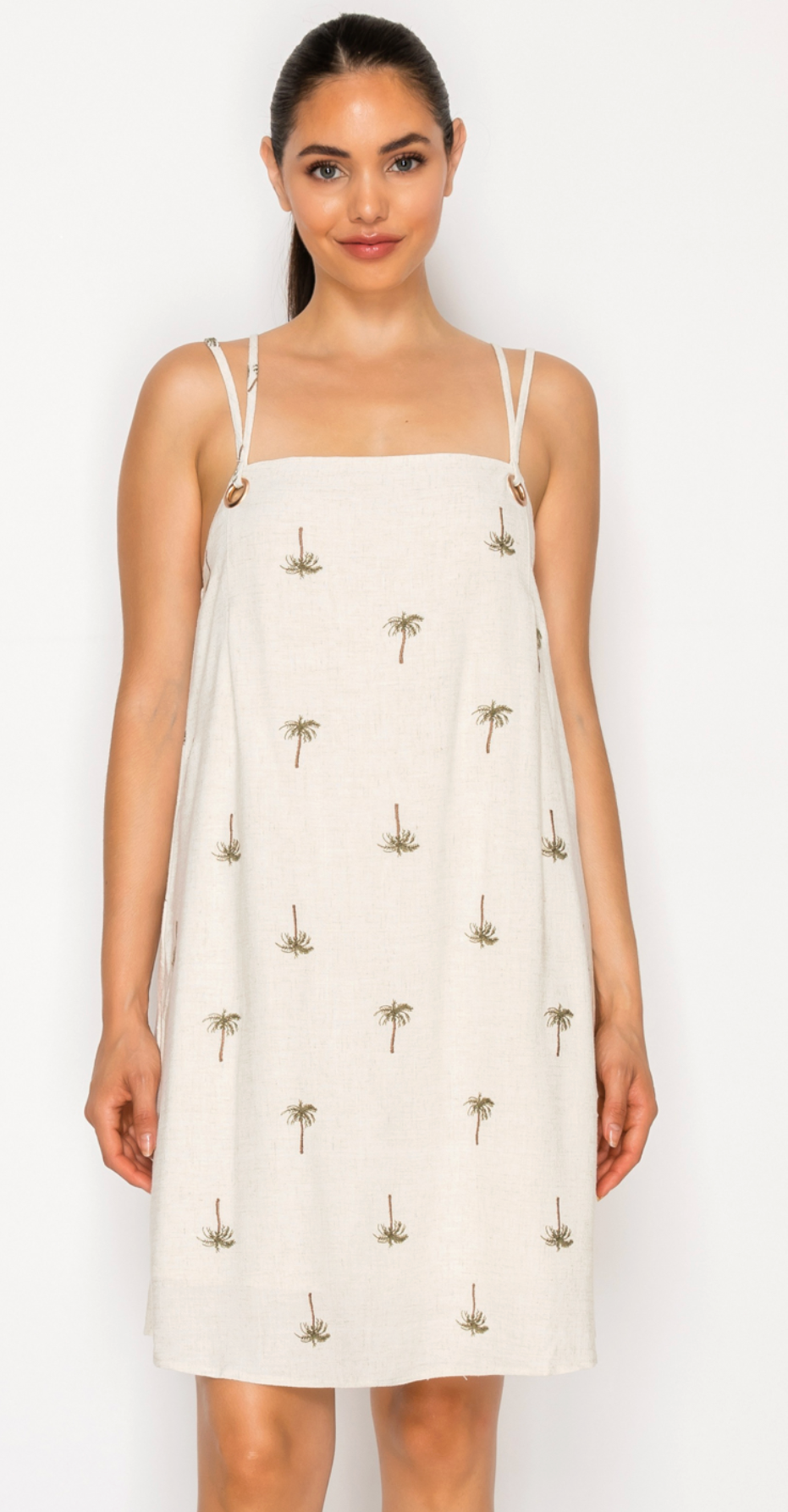 Drifting Palms Mini Dress