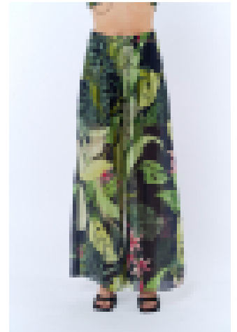 Palm Print Pants