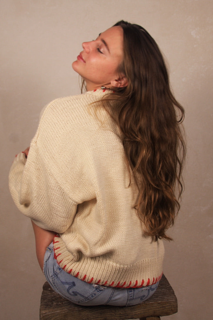 Whipstitch Lobster Sweater