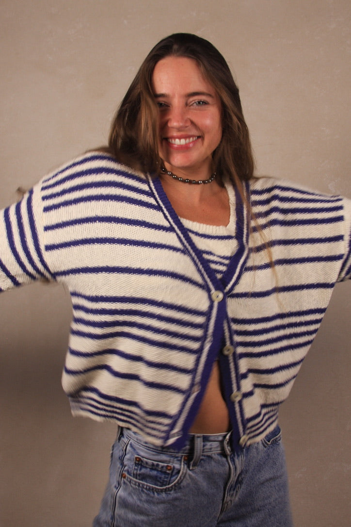 Alder Striped Cardigan