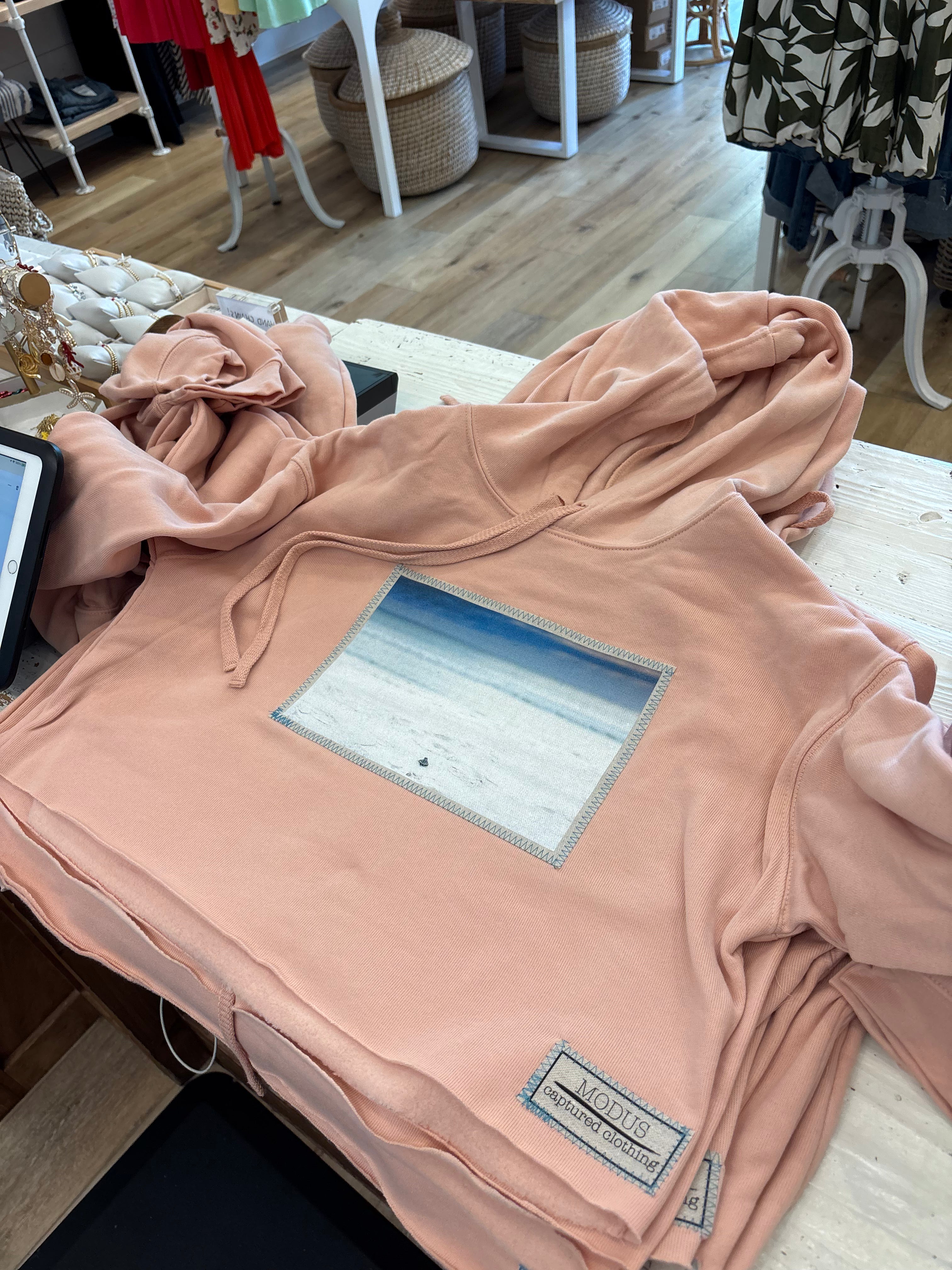 Turtle Patch Hoodie Pink