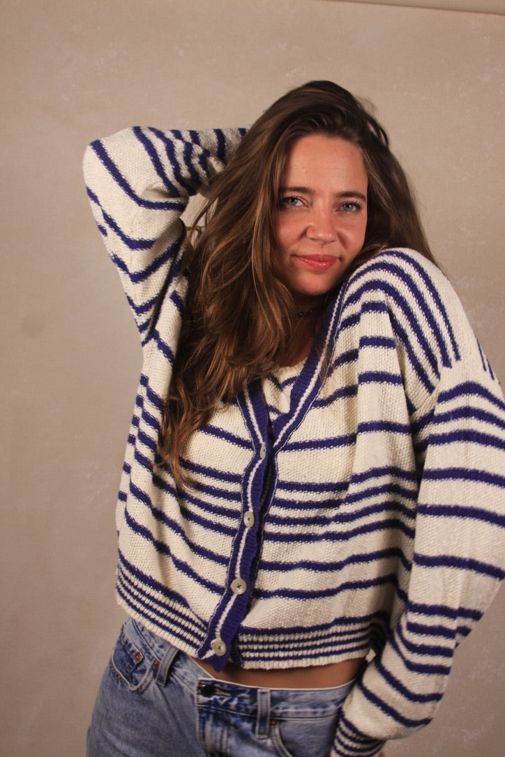 Alder Striped Cardigan