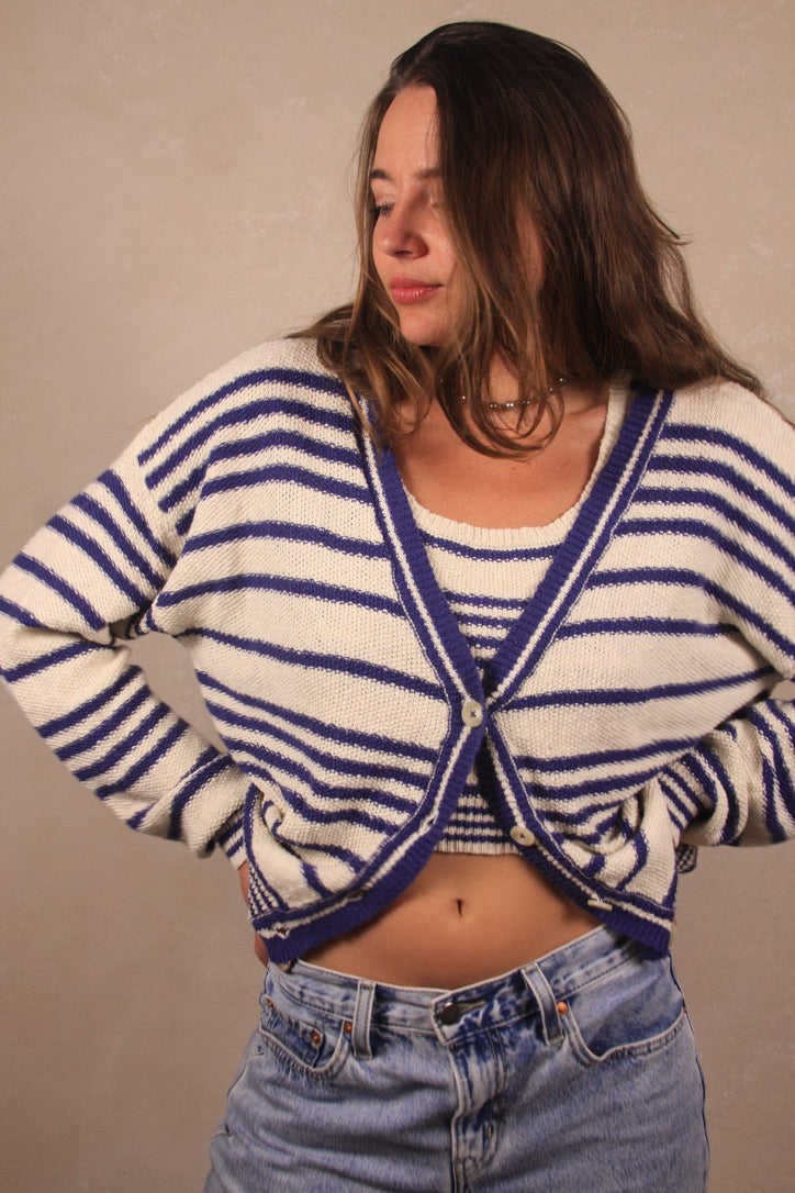 Alder Striped Cardigan