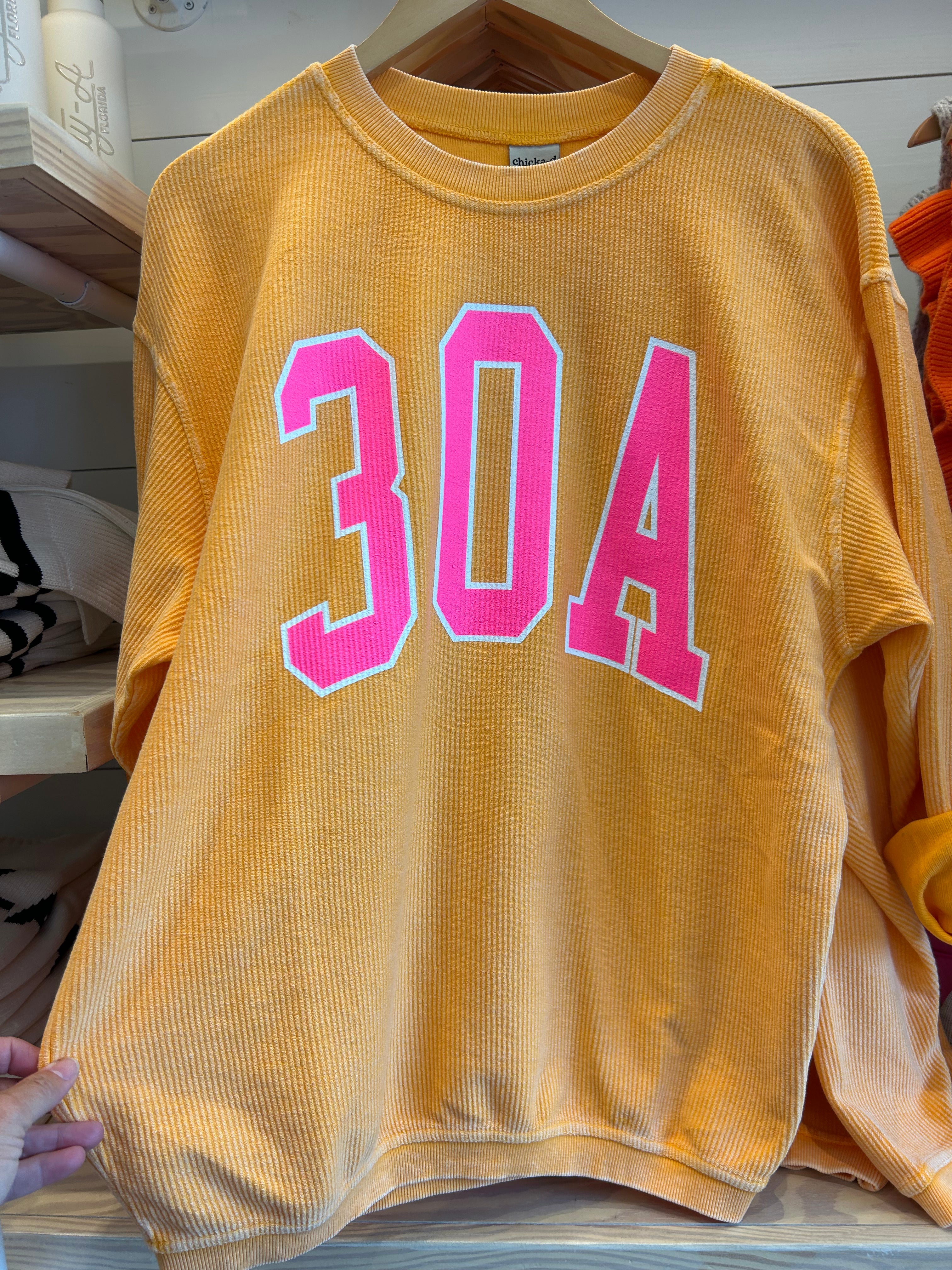 Corded Crew 30A Yellow/Neon Pink