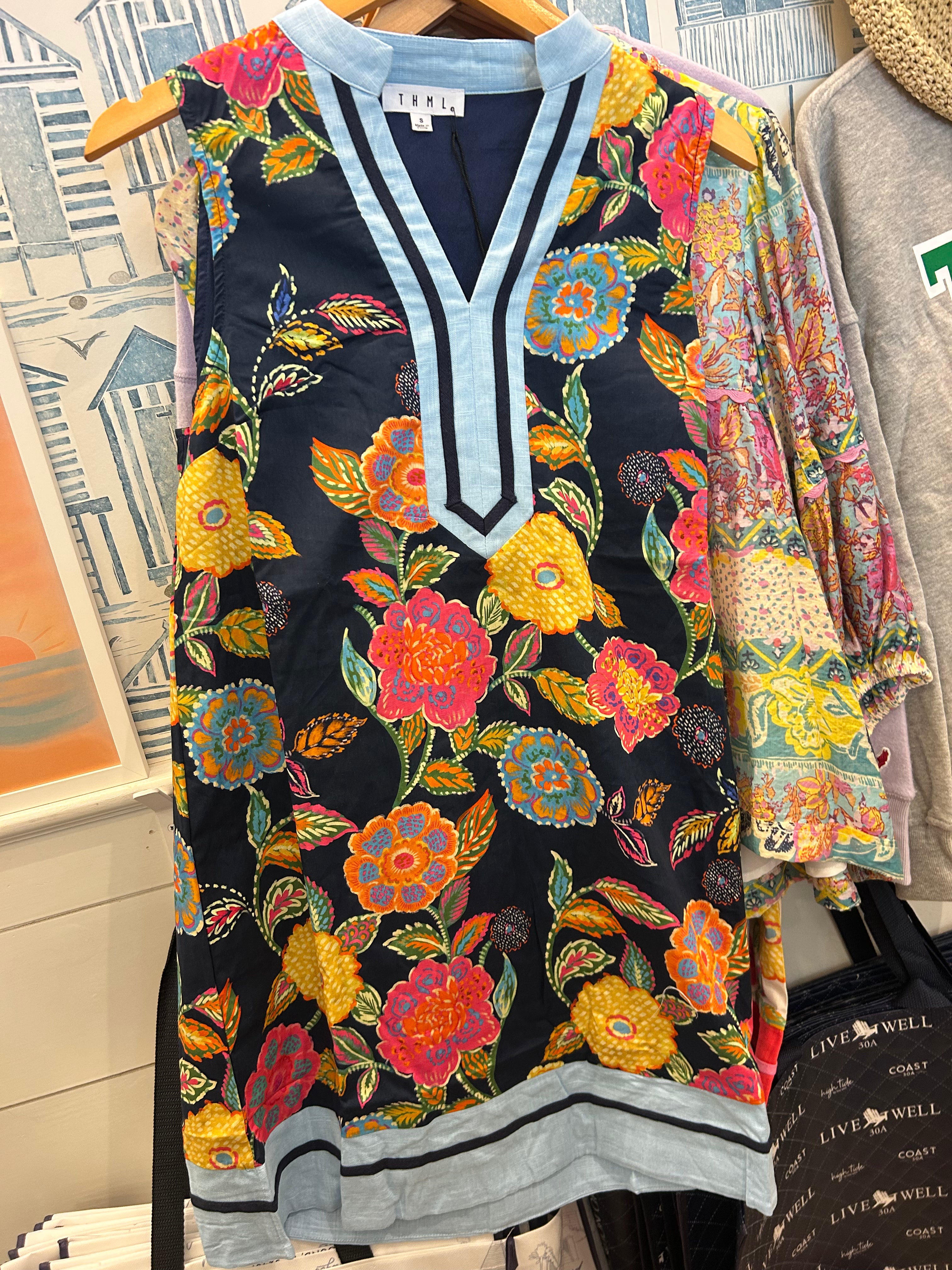 Floral Print Sleeveless V-Neck Dress