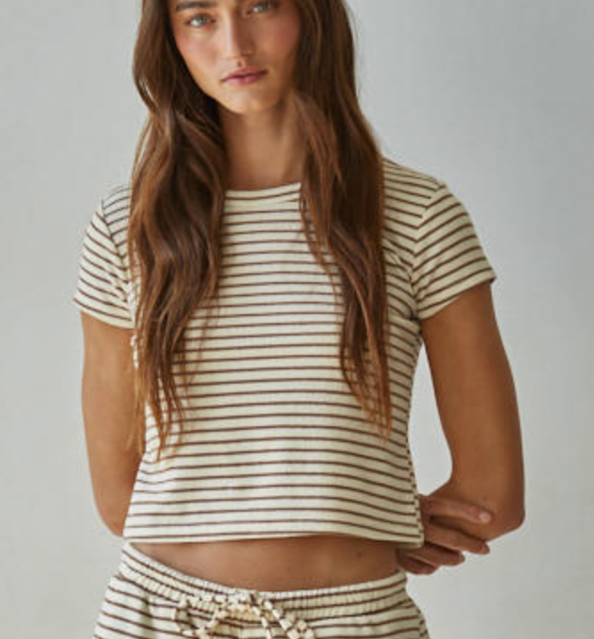 Sunday Lounge Striped Top