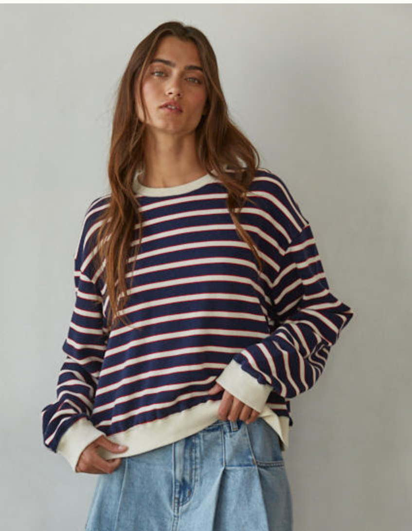 Coastal Everyday Striped Pullover