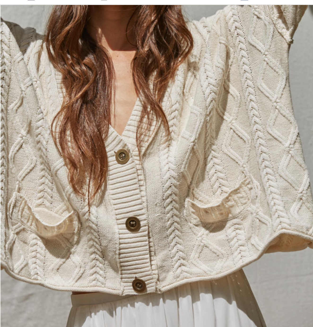 Anais Cable Knit Cardigan