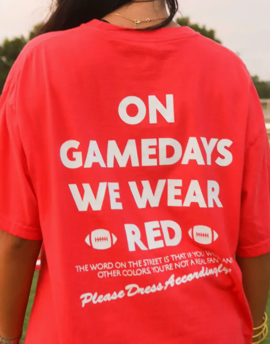 On Gamedays we wear Red