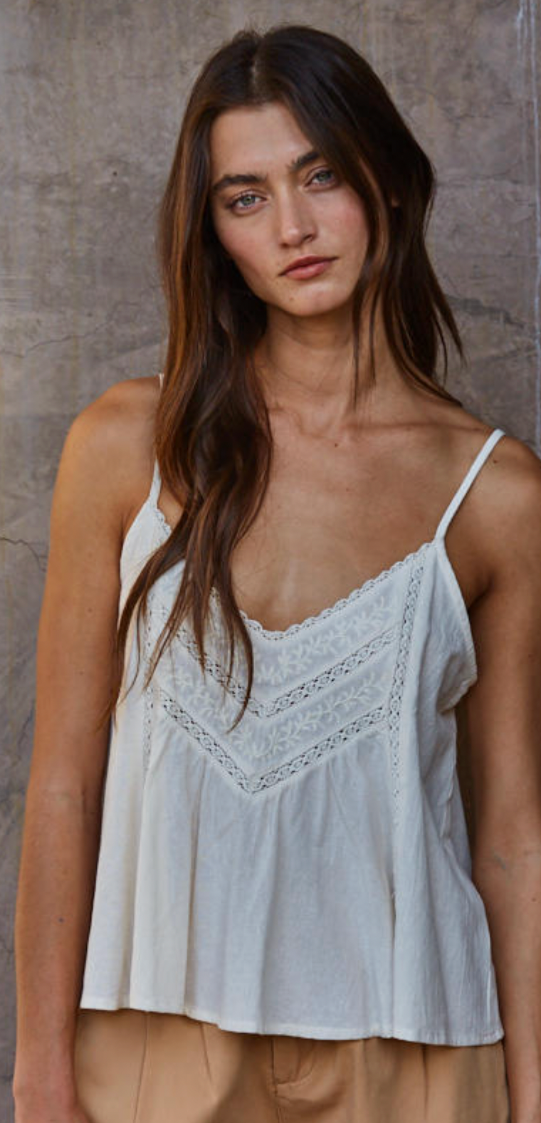 Heirloom Lace Trim Top