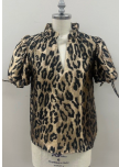 Metallic Cheetah Print Top