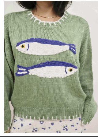 Basil Fish Sweater